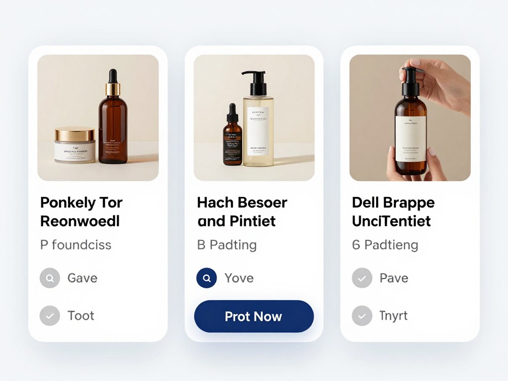 Product recommendation quiz interface showing personalized results