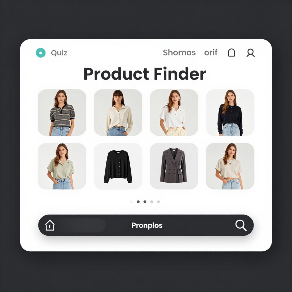 Product recommendation quiz template preview