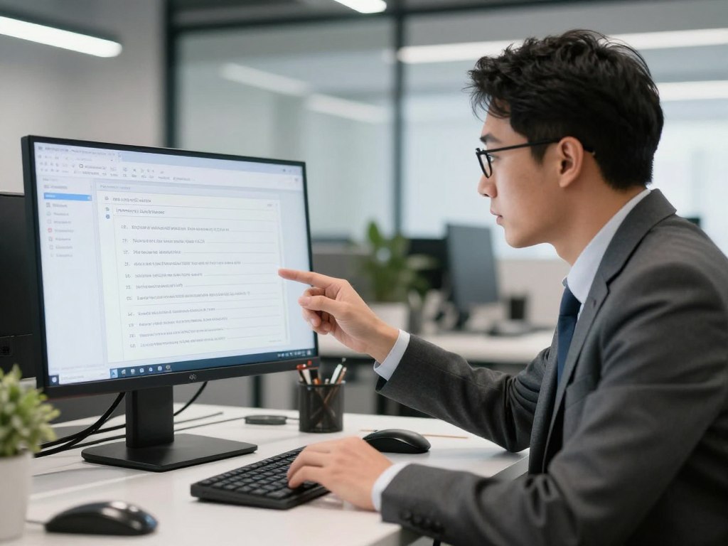 Professional consultant reviewing client quiz responses