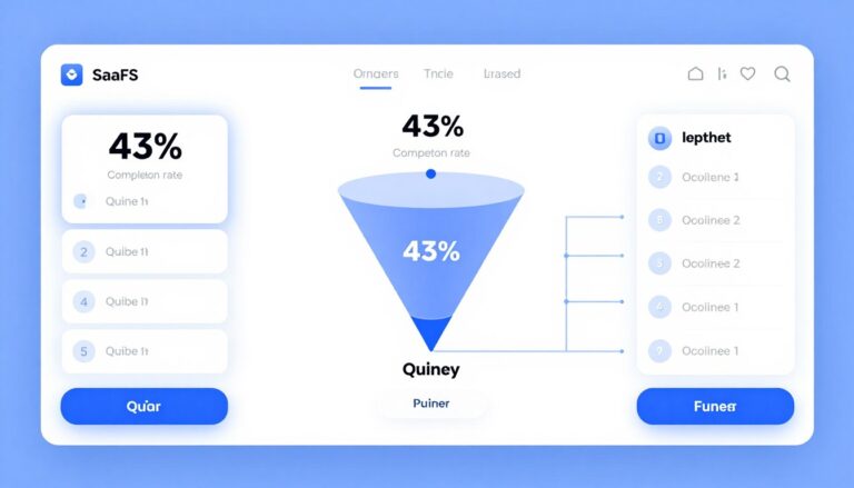 Quiz funnel software dashboard showing interactive lead generation flow