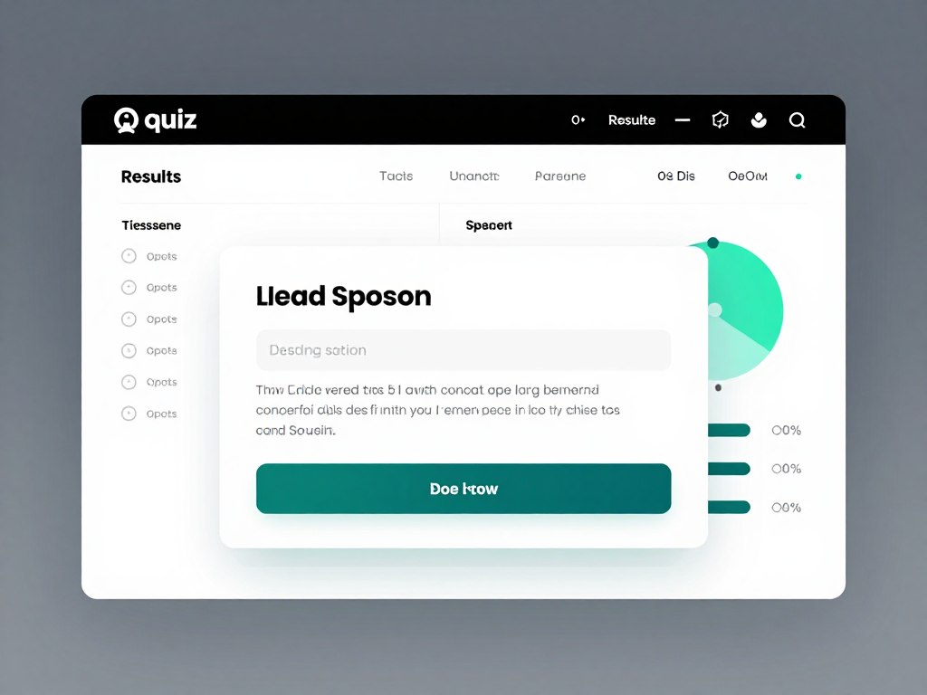 Quiz results page showing personalized outcome with lead capture form