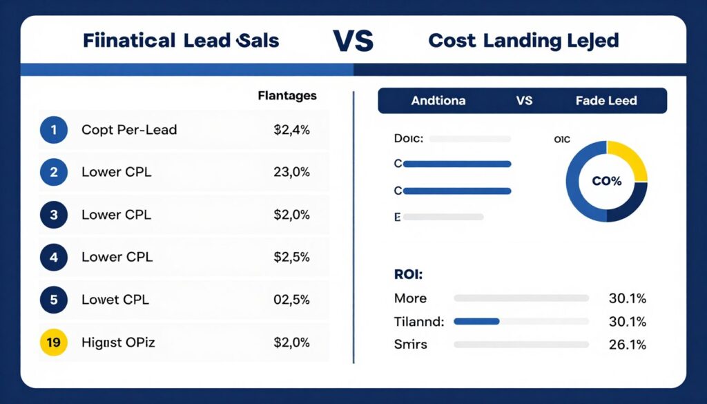 ROI comparison showing cost per lead for quiz versus traditional methods