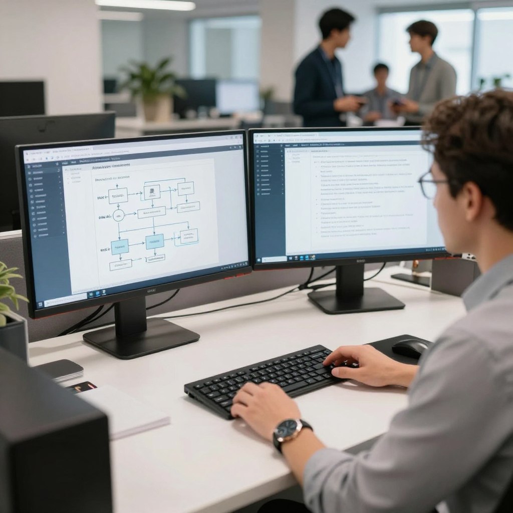 SaaS implementation specialist reviewing technical assessment responses