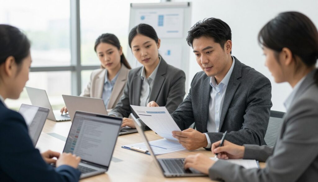 Sales team using assessment data for personalized outreach