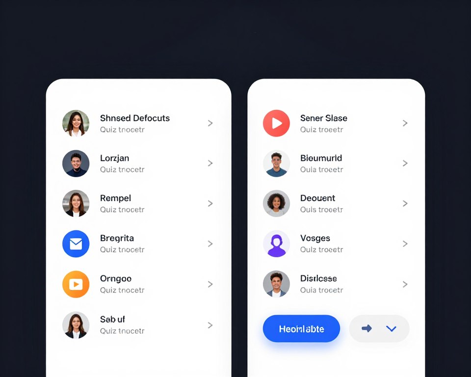 Social sharing features integrated into quiz results page
