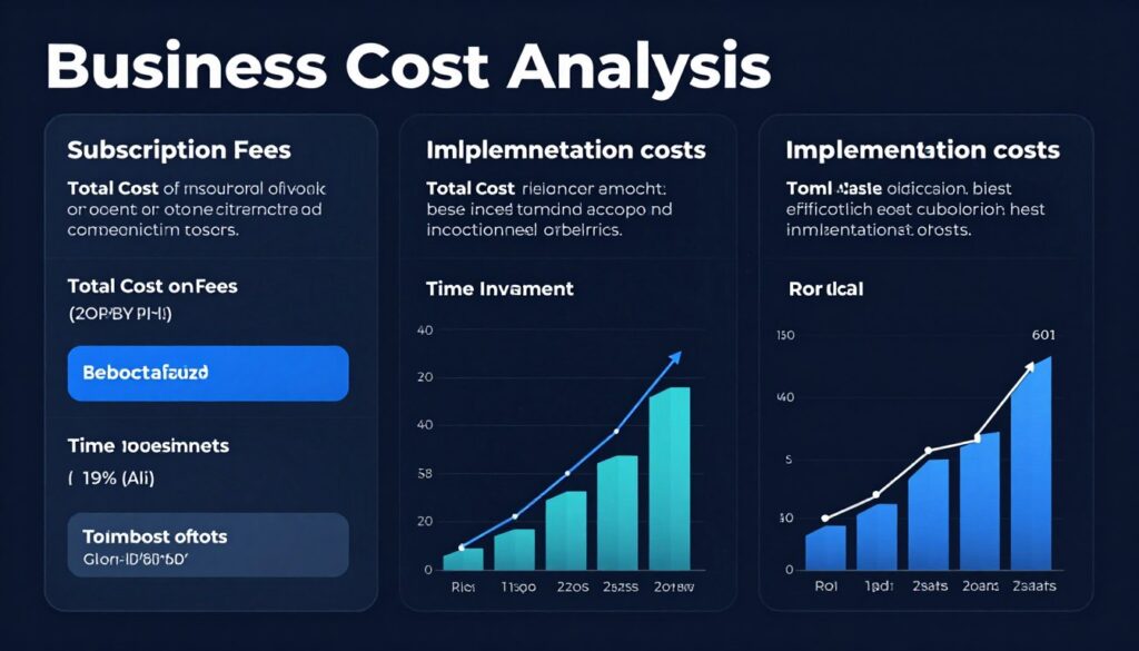 Total cost comparison chart for different form solutions