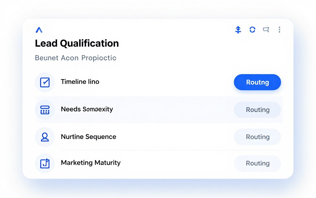 agency lead qualification quiz showing automated scoring system