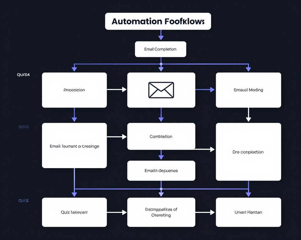 automated workflow connecting quiz to email sequence