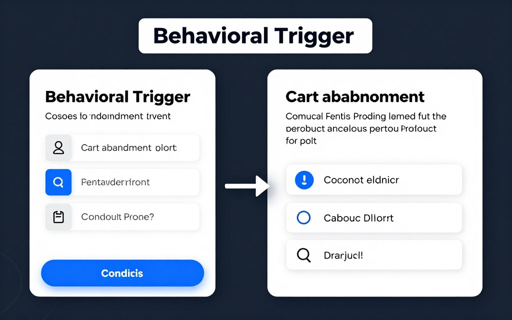 behavioral trigger with quiz context