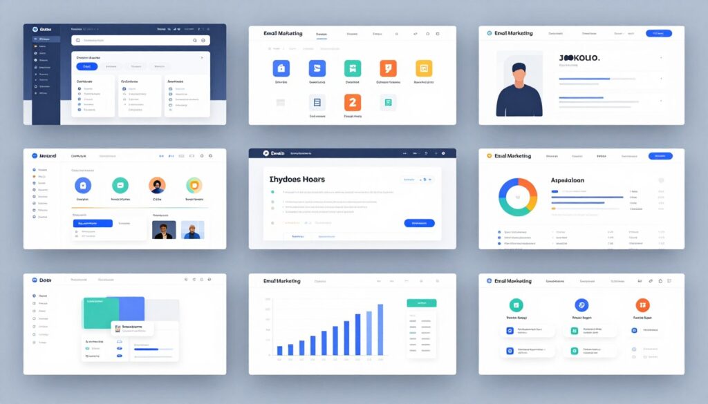 comparison of different email marketing automation tools interfaces