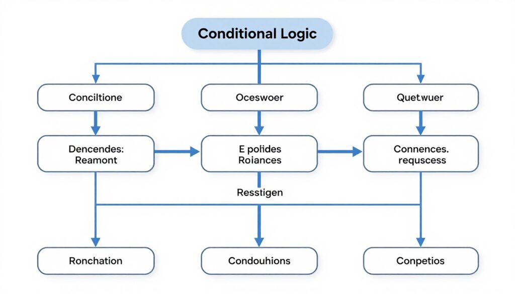 conditional logic workflow diagram for quizzes