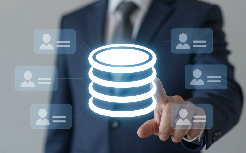 contact database icon showing lead storage pricing