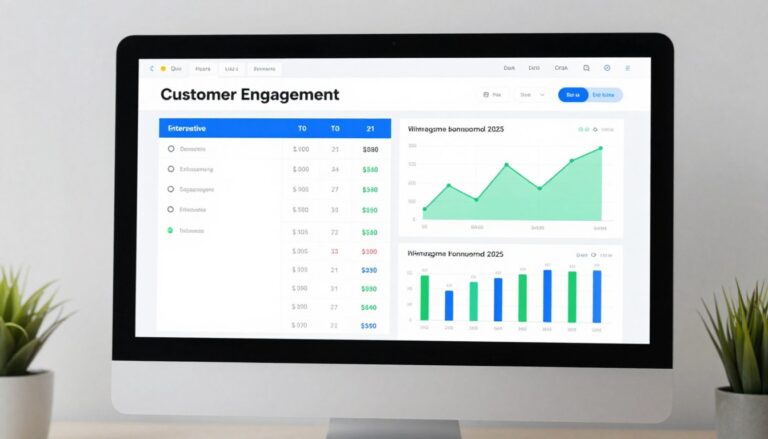 customer engagement software dashboard showing interactive quiz analytics