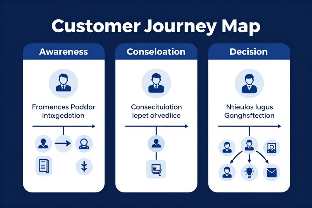 customer journey with quiz integration points