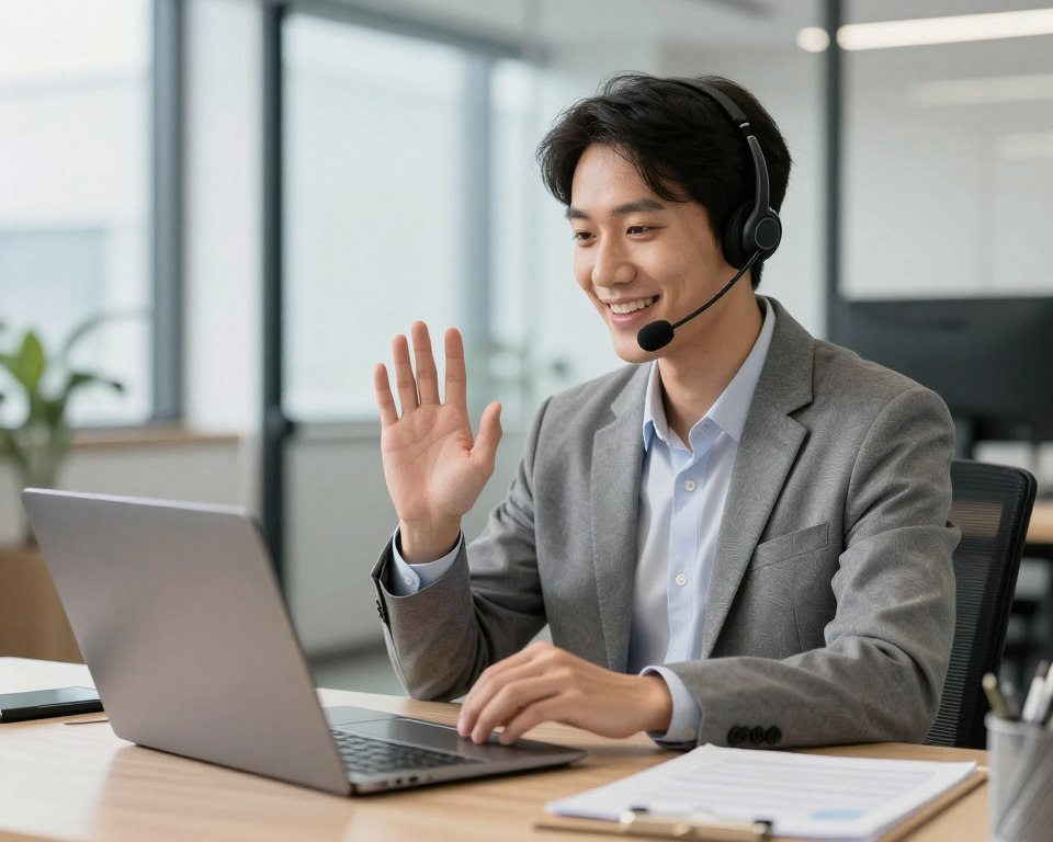 customer support team assisting client with platform