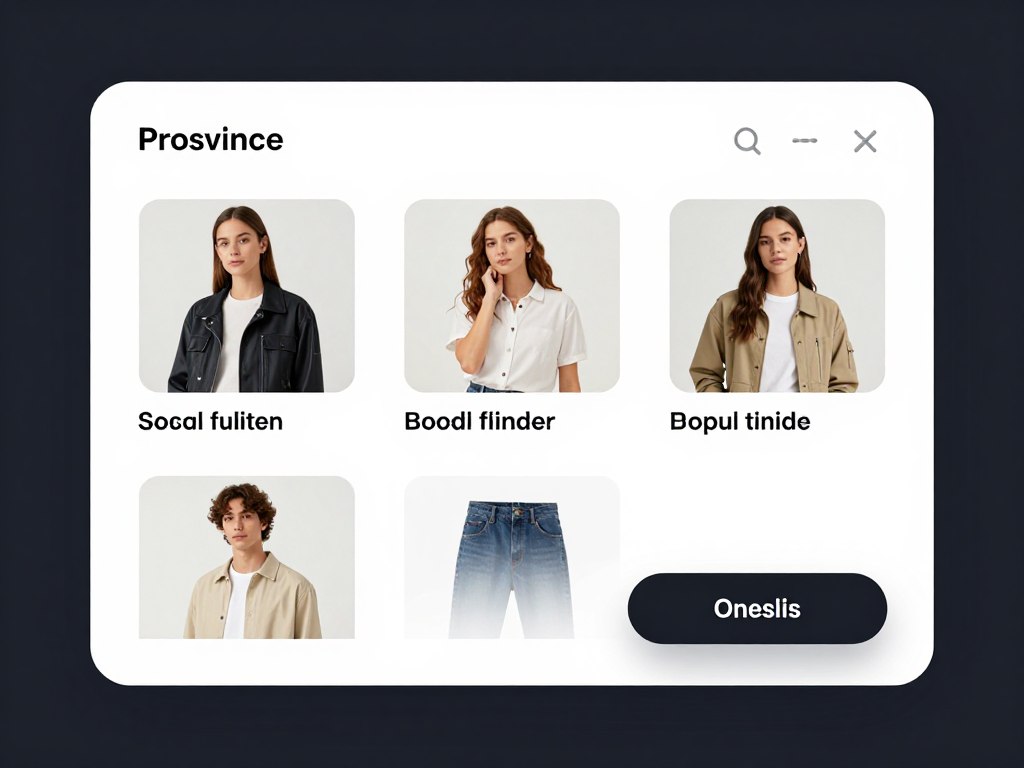 e-commerce product recommendation quiz showing style preference questions