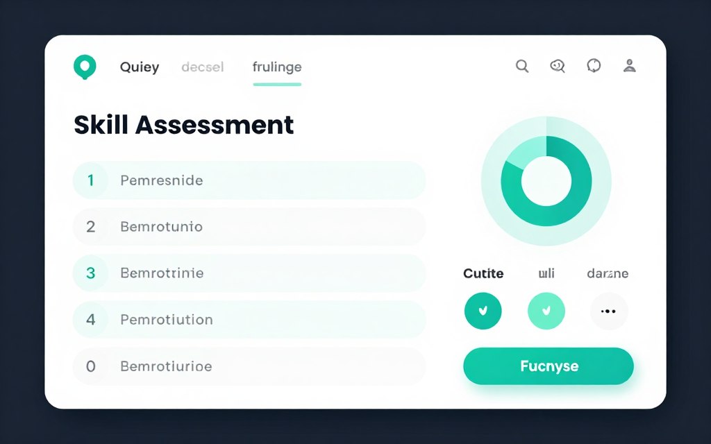 educational assessment quiz showing skill level evaluation interface