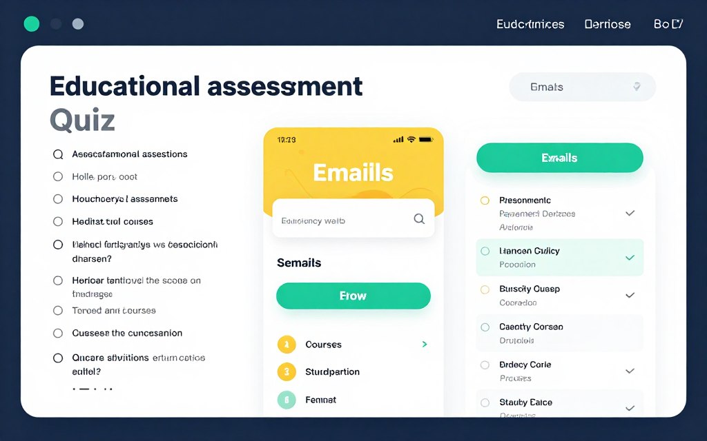 educational quiz and learning path emails