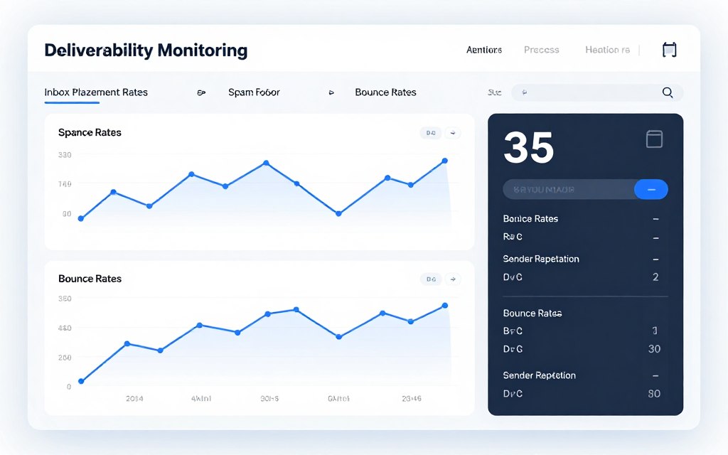 email deliverability monitoring dashboard