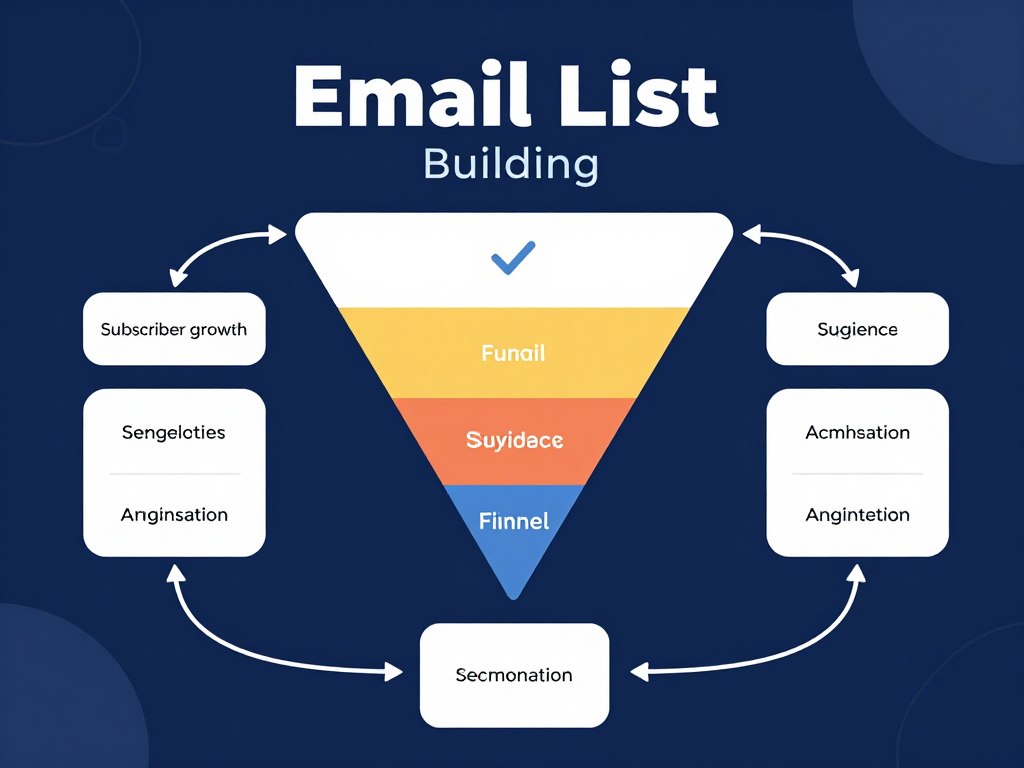 email list building funnel visualization