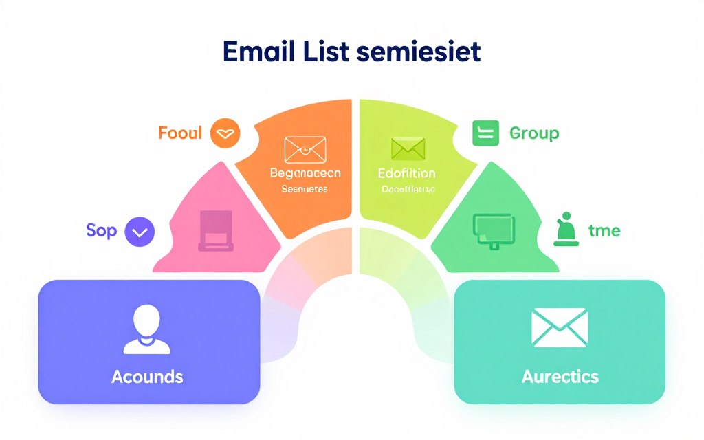 email list segmentation visualization with different audience groups