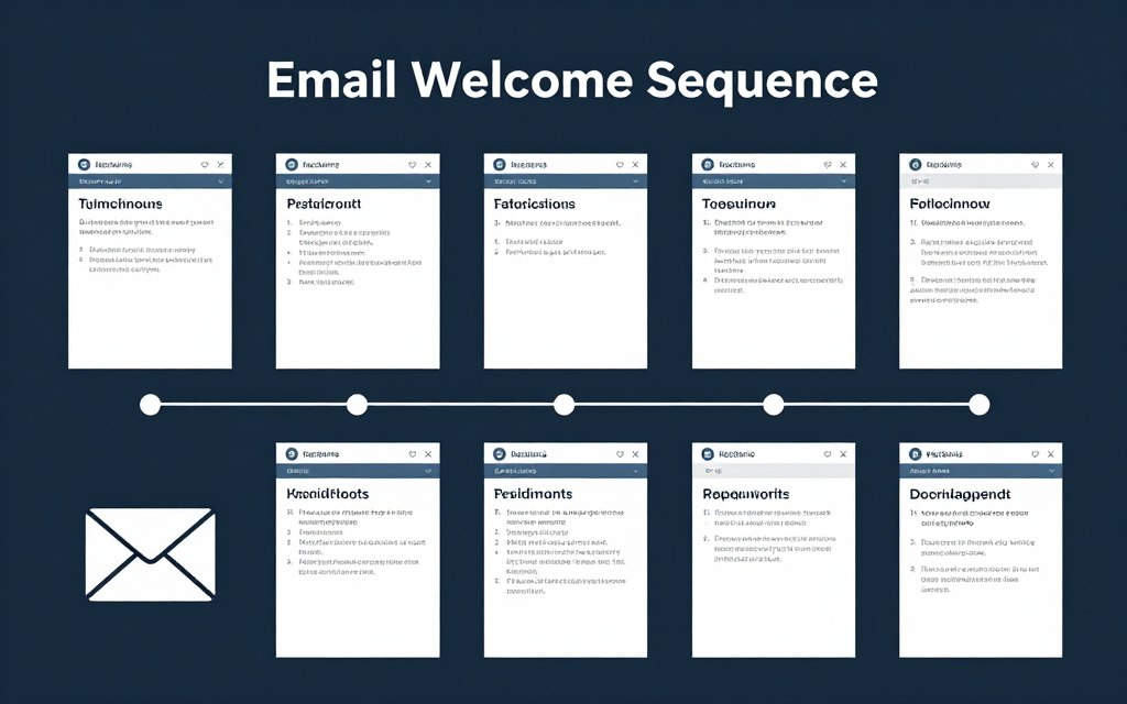 email welcome sequence timeline and content flow