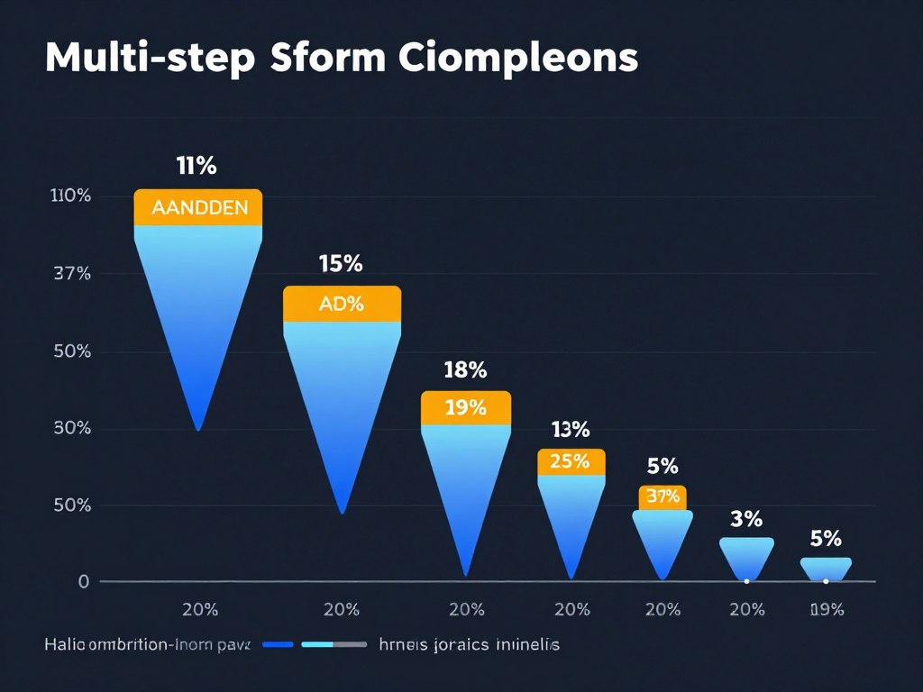 form analytics showing drop-off rates at each step of multi-step lead capture process