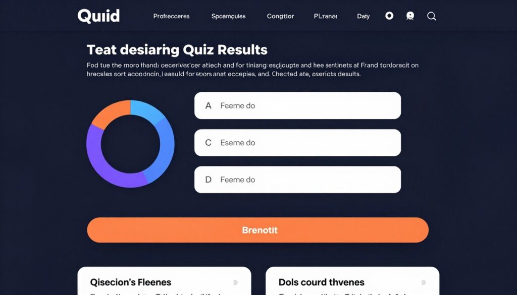 high-converting quiz results page with clear CTA and personalized recommendations