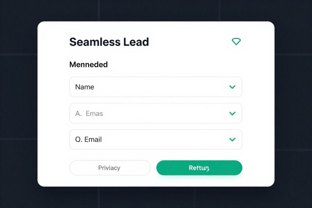 lead capture form integration in quiz flow