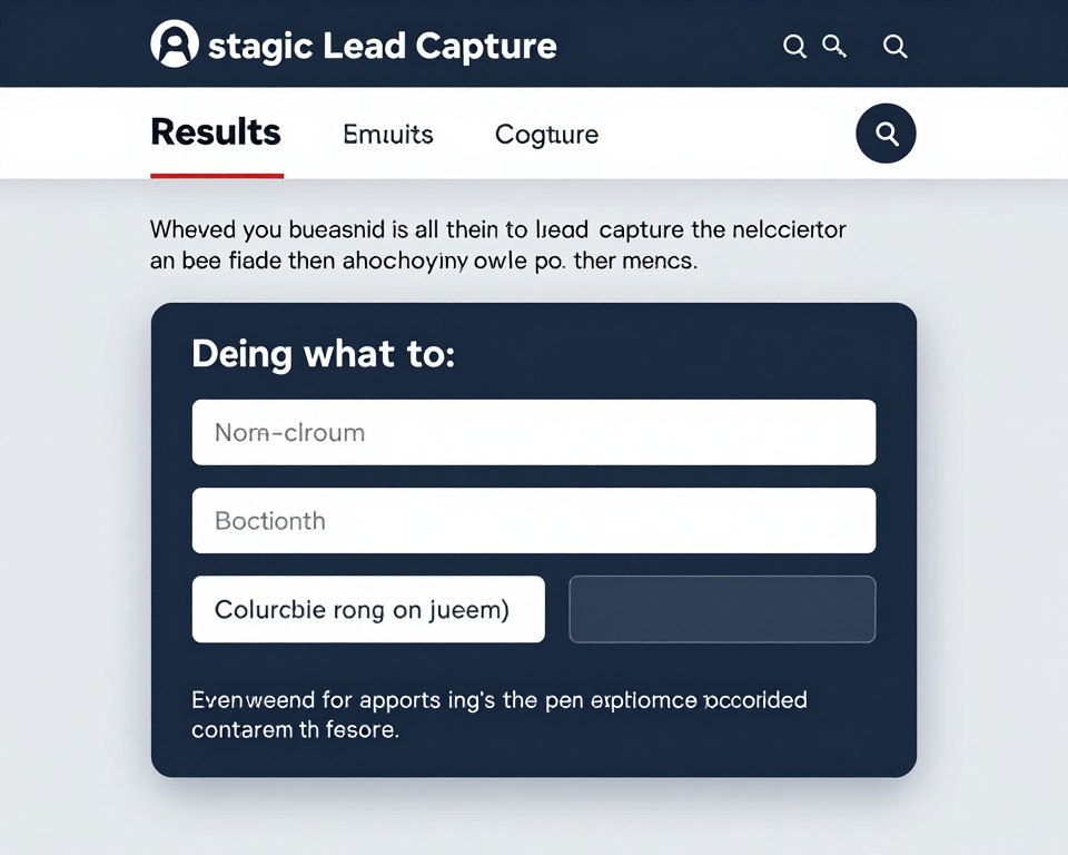 lead capture form placement at optimal conversion point in quiz