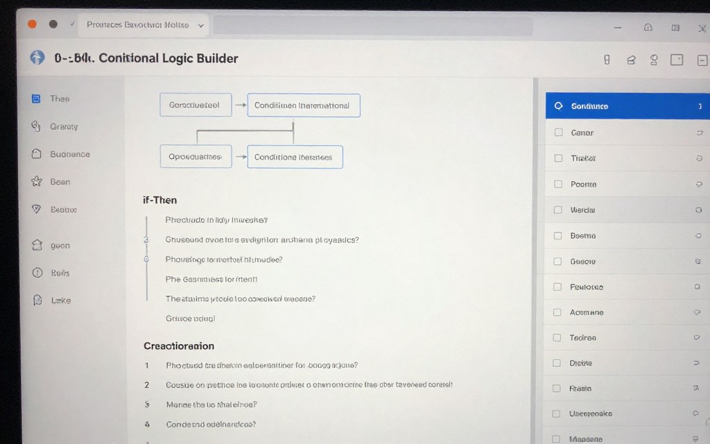 lead generation quiz builder conditional logic setup interface