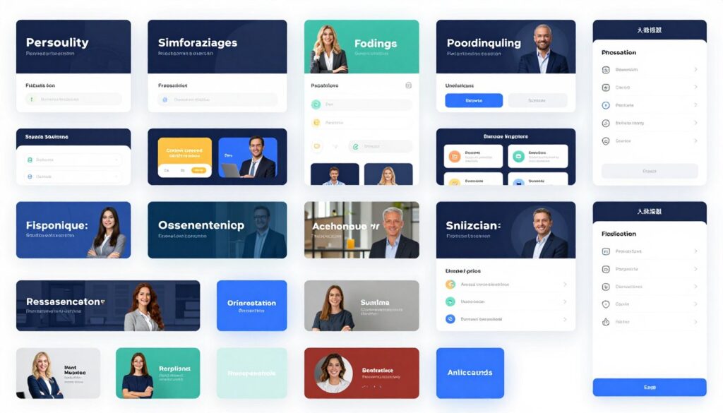 lead generation quiz builder showing template library with multiple quiz designs