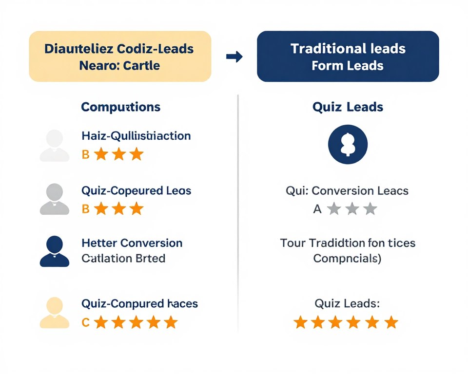 lead quality comparison showing quiz leads versus form leads