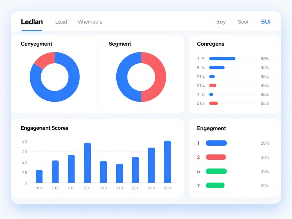 lead segmentation dashboard showing different prospect categories based on quiz responses with conversion metrics