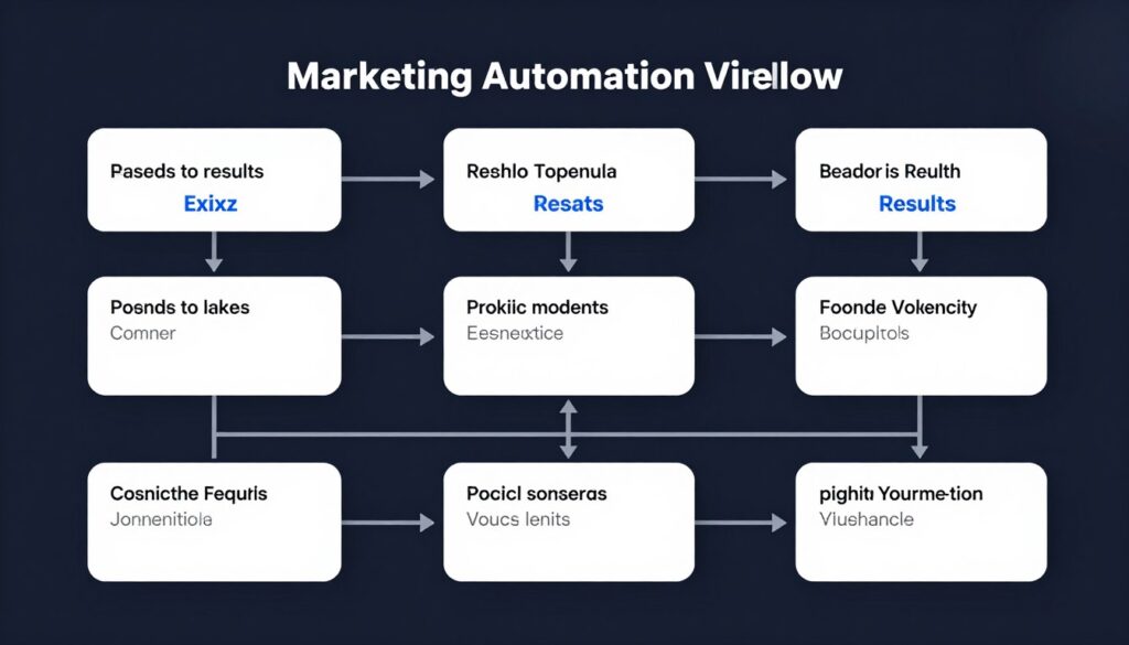 marketing automation workflow diagram showing quiz-triggered sequences