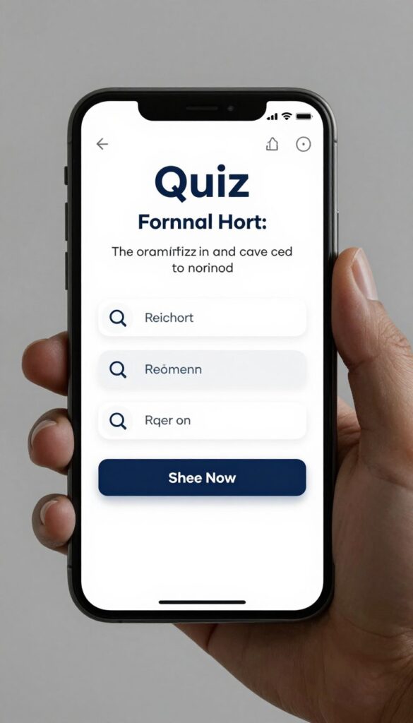 mobile-optimized quiz funnel on smartphone