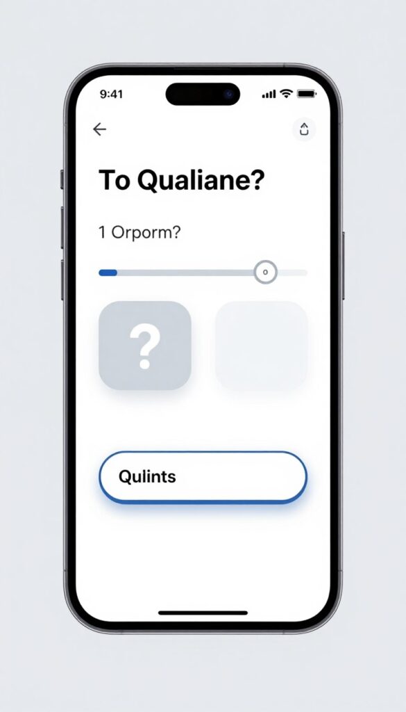 mobile-responsive quiz interface displayed on smartphone showing optimized touch-friendly design