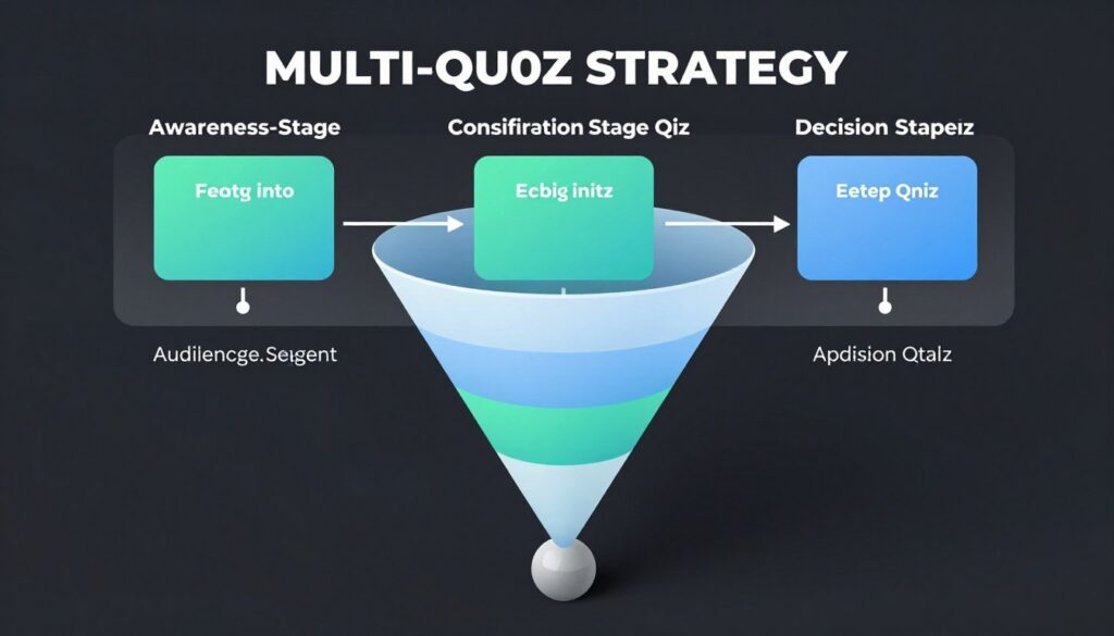 multi-step quiz funnel architecture showing progressive engagement