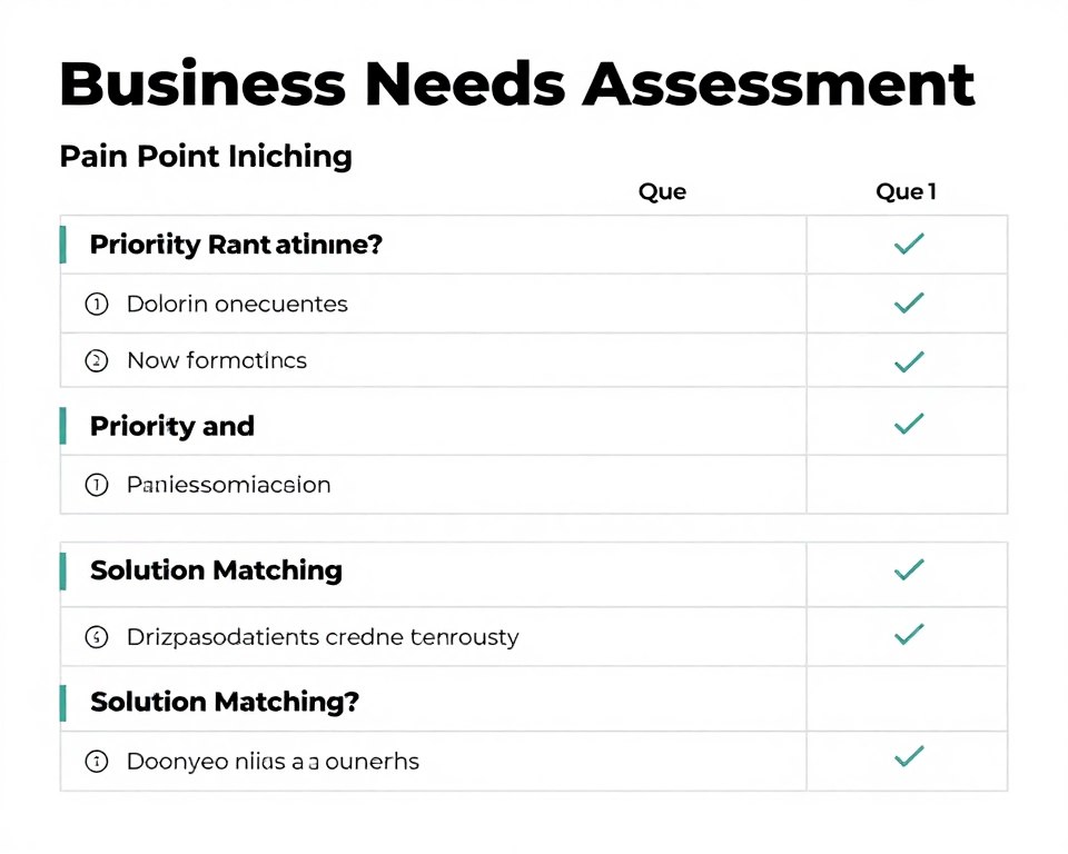 needs assessment quiz template