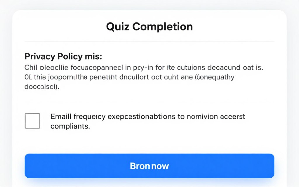 privacy-compliant quiz email opt-in