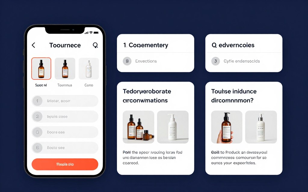 product recommendation quiz interface