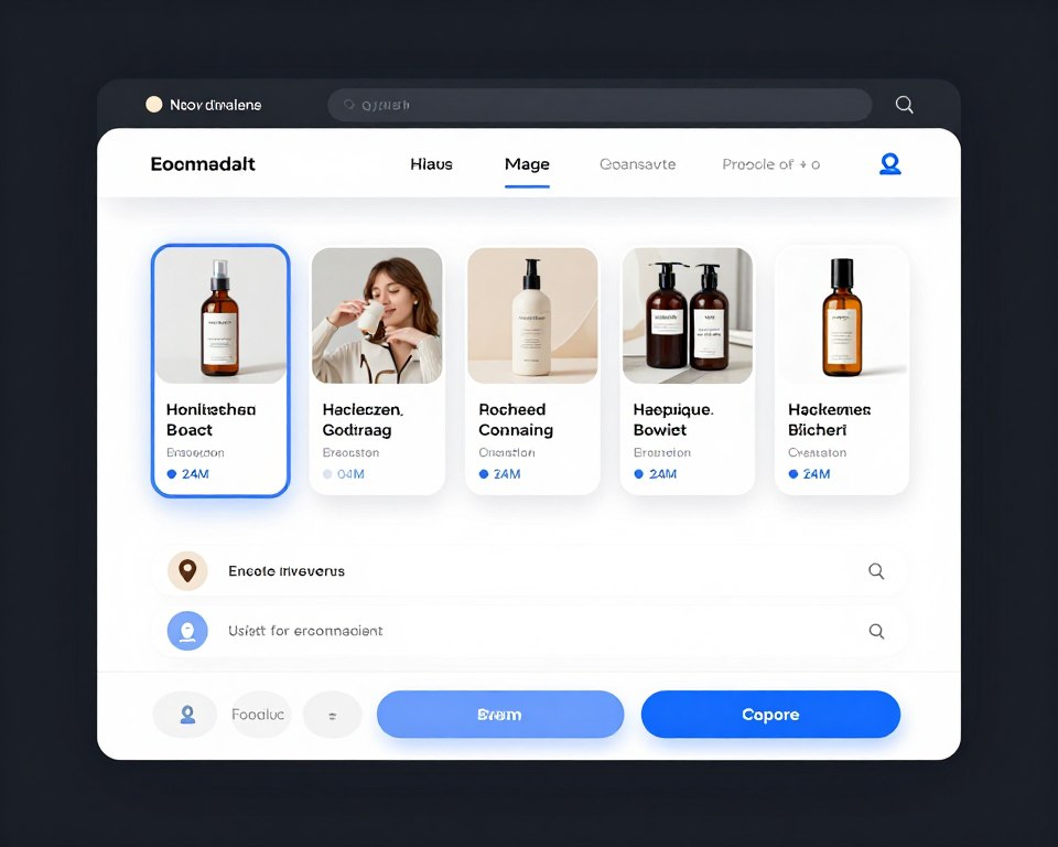 product recommendation quiz showing personalized results