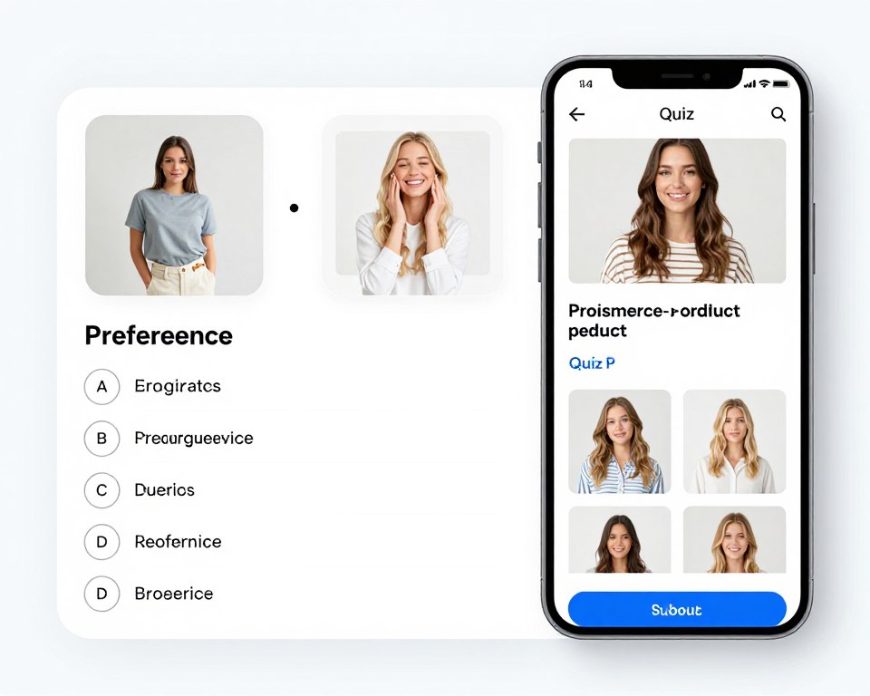 product recommendation quiz template