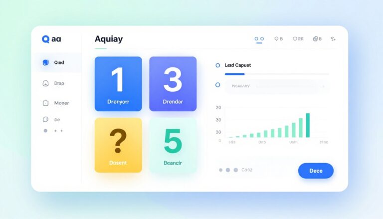 quiz builder for lead generation dashboard showing interactive quiz creation interface