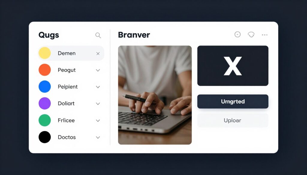 quiz design customization interface showing branding options