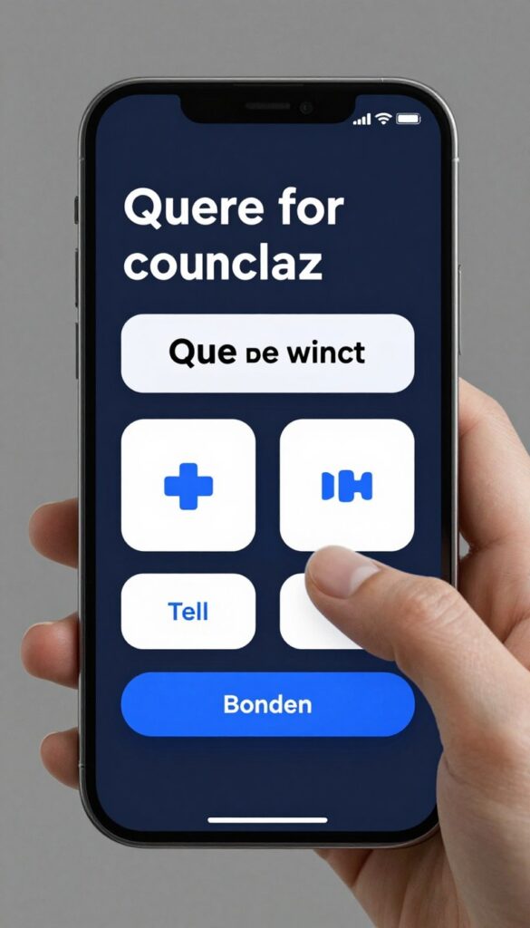 quiz displayed on mobile device screen