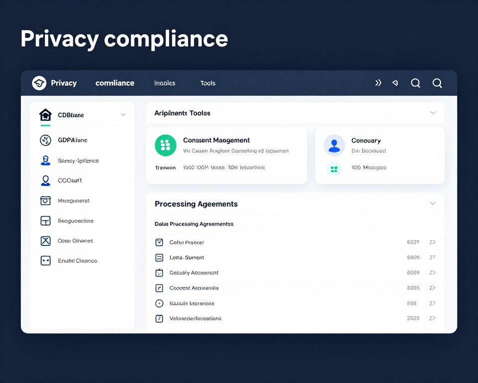 quiz marketing platform privacy compliance features and consent management interface
