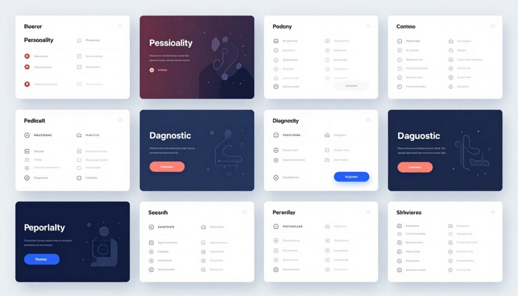 quiz marketing platform template library showing various quiz types and designs