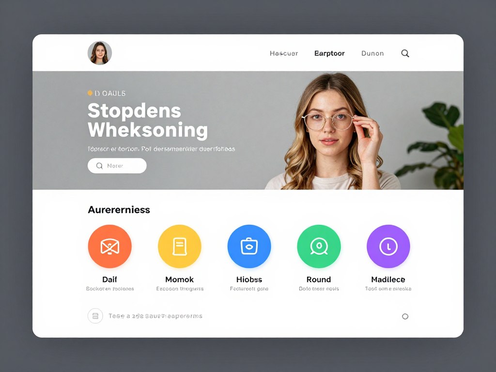 quiz results page with personalized recommendations