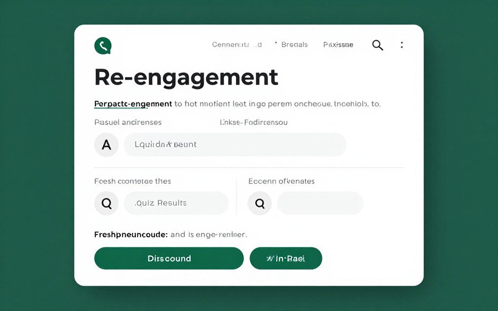 re-engagement email referencing original quiz data